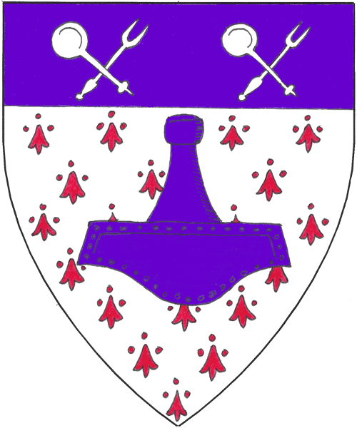 The arms of Æsa Þorfinnsdóttir of Caid