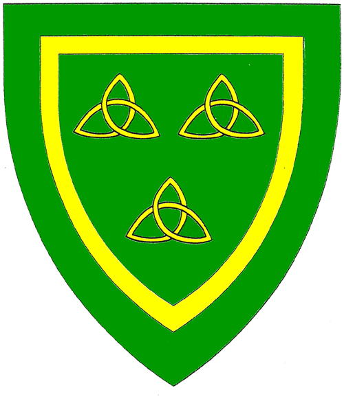 The arms of Áine inghean Olibhéir uí Cheallaigh