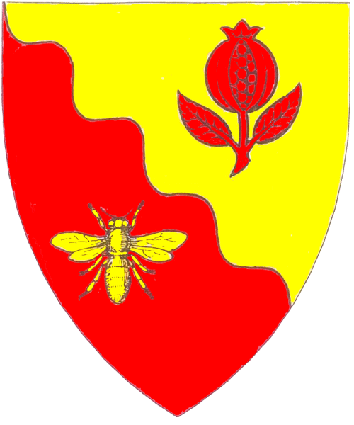 The arms of Alix MacAlpine