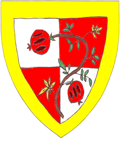 The arms of Allaine de Beaumont of Glastonbury