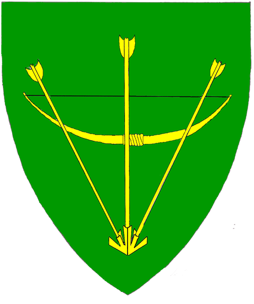 The arms of Allan Bluehood of Wood's End