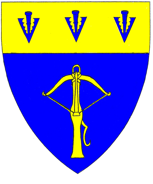 The arms of Allesaundra de Crosthwaite