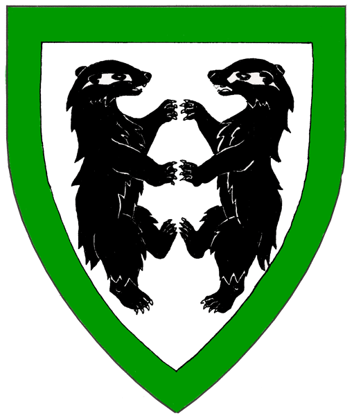 The arms of Álmveig Edmundardottir