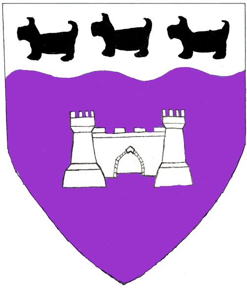 The arms of Amicia Sennet de Bruges
