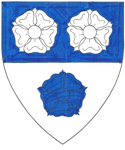 The arms of Angela Sinclaire Beaumaris