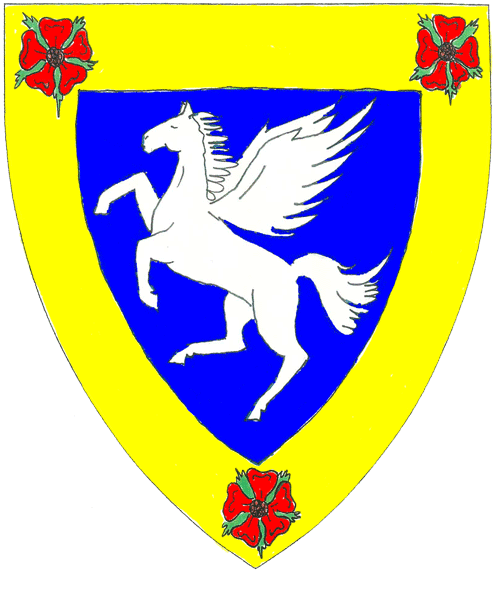 The arms of Antoinette la Rouge d'Avignon