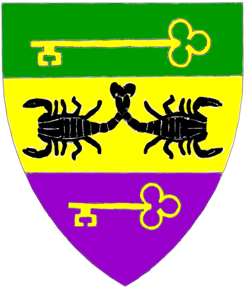The arms of Battista de Lagos