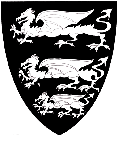 The arms of Brion Thornbird ap Rhys