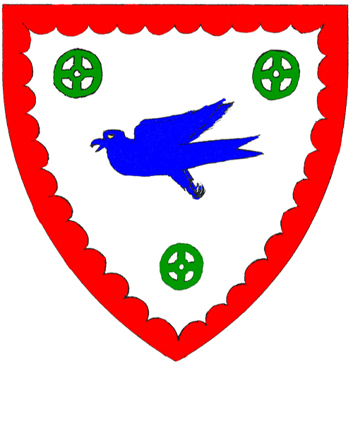 The arms of Bronwyn ferch Gwalchlas