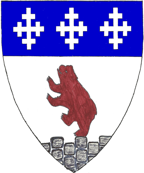 The arms of Bronwyn the Scot