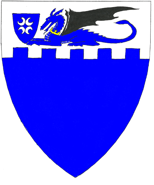 The arms of Bruce Draconarius of Mistholme