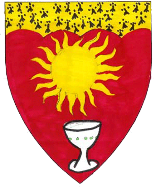 The arms of Caesaria Challes de Kyrkeland