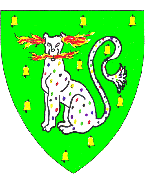 The arms of Caintigern of Ainsley
