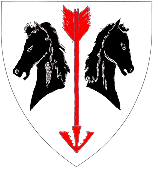 The arms of Ceara nic Fhaoláin