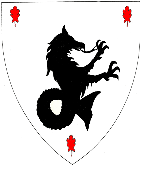 The arms of Charlotte Genevieve Thibaudeau