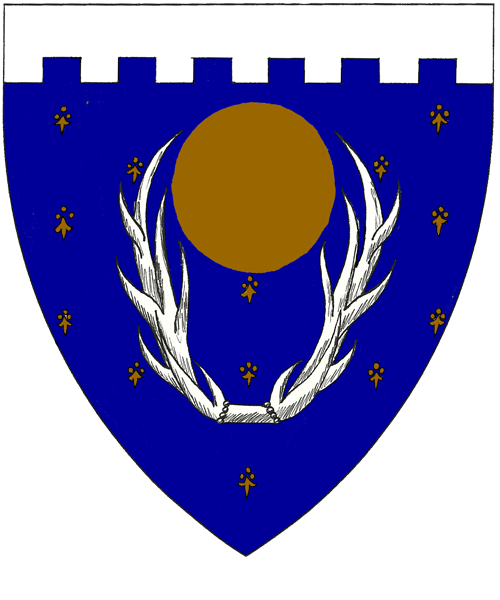 The arms of Cindra Bhán of the Amber Rose