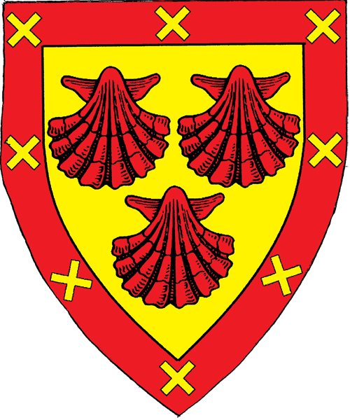 The arms of Claria Menendez de Oviedo