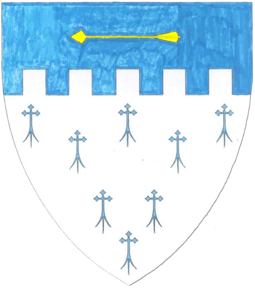 The arms of Cristina of Carreg Wen