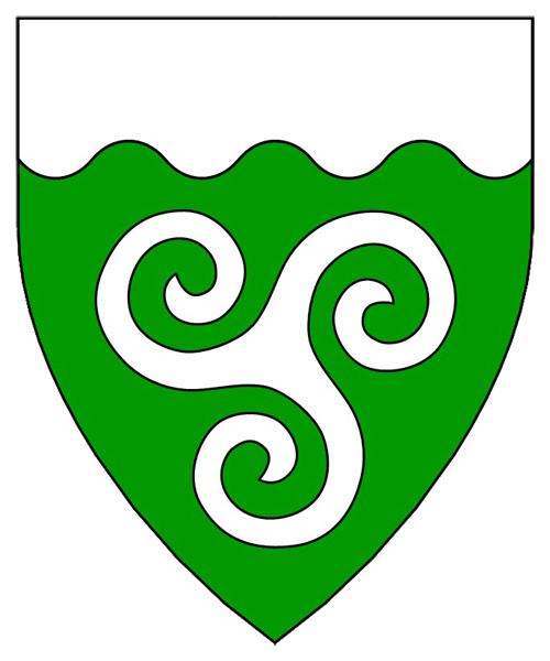 The arms of Dáithí Fairchild