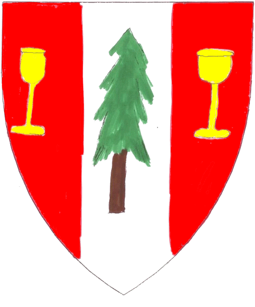 The arms of Dana Callaghan of Fair Isle