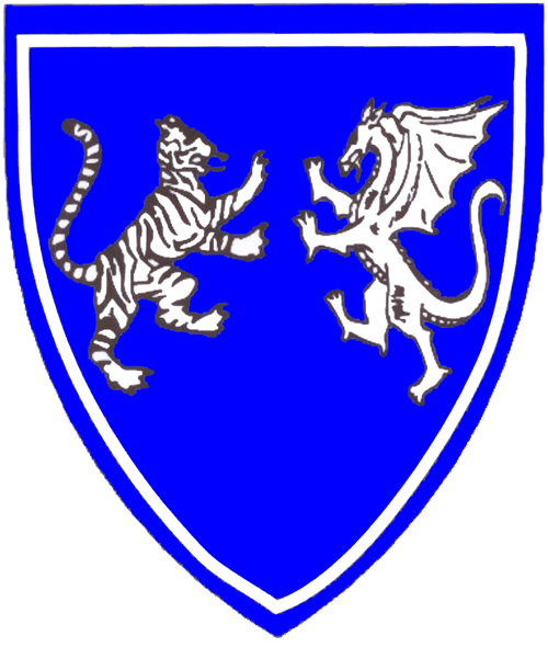 The arms of Davin Mac Alister of Drake's Height