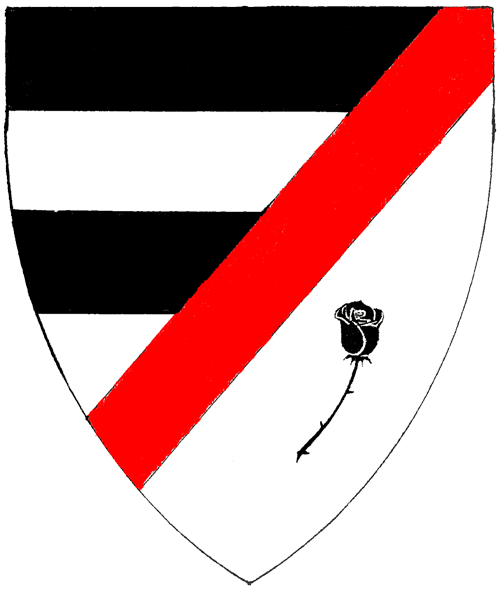 The arms of Delon de la Rose Noire