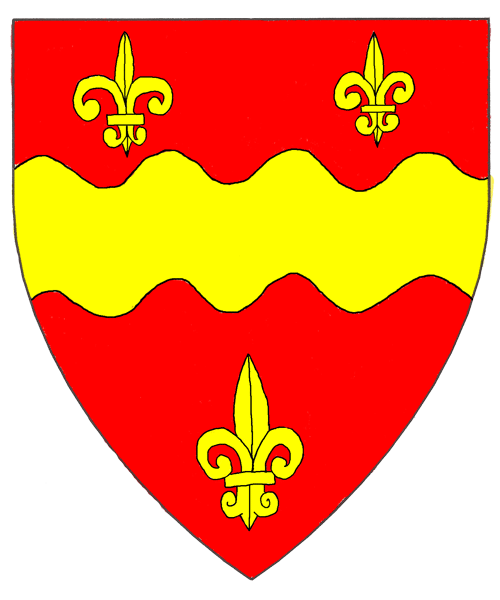The arms of Denis De Rhys