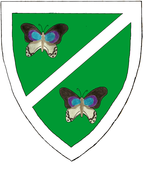 The arms of Denysa de las Mariposas