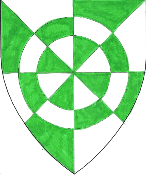 The arms of Dubhghall mac Aodha mhic Néill