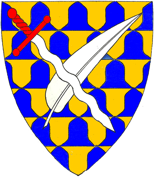 The arms of Durvyn Wildermuth von Wiesbaden