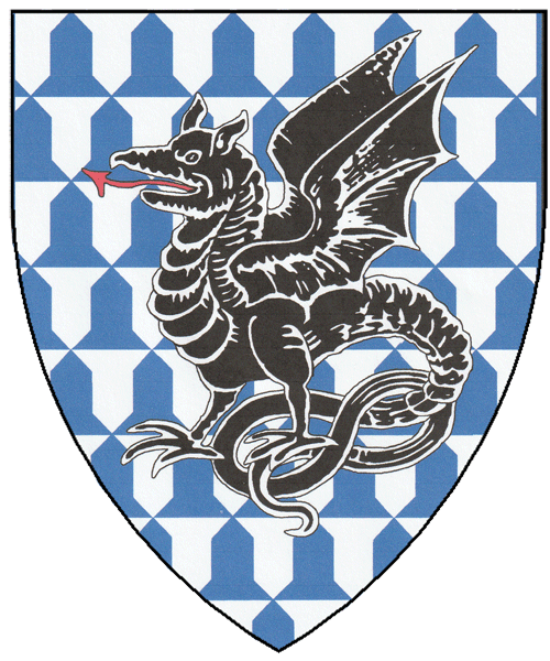 The arms of &Eacute;adaoin inghean u&iacute; Cruadhlaoich