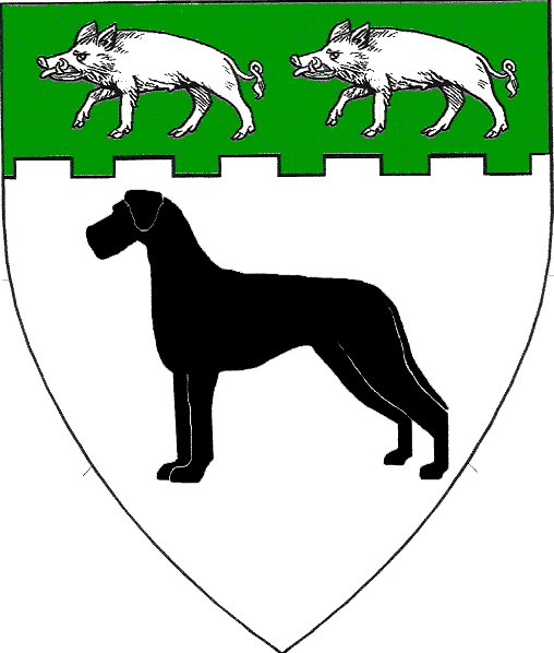 The arms of Edmund Blackhound