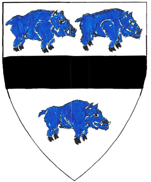 The arms of Edward Blosseville de Monreale
