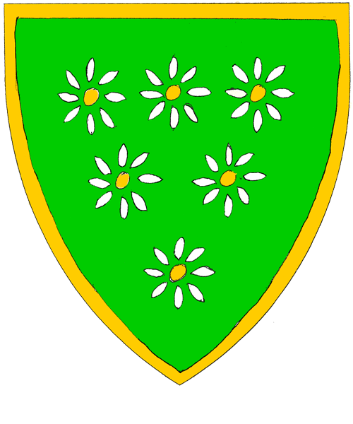 The arms of Elaine Brigham of Yorkshire