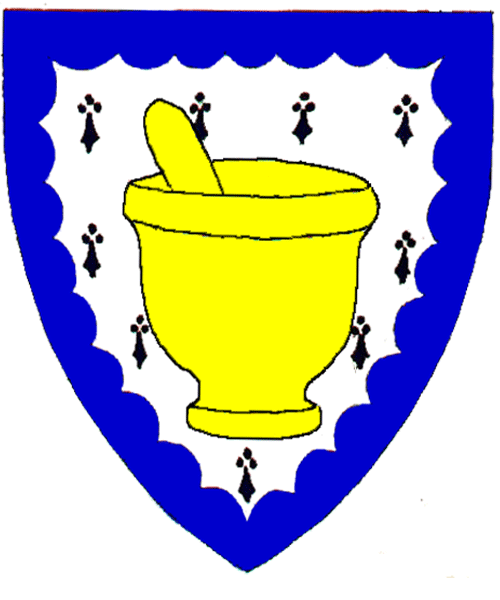 The arms of Elenoré de Brus d'Artois