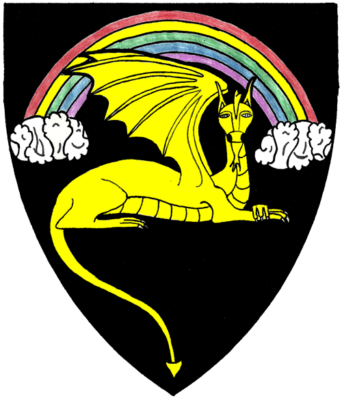 The arms of Elric Thurstonsen of Dragonskeep