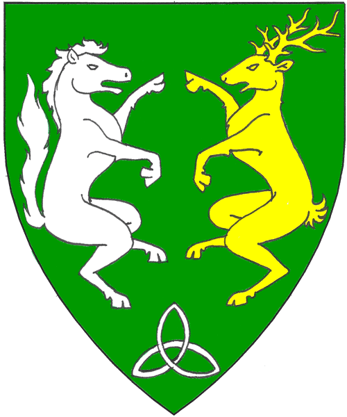 The arms of Emme inghean mhic Carthaigh