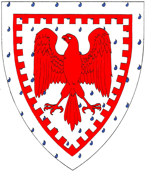 The arms of Etienne Pèlerin du Fauçoneau