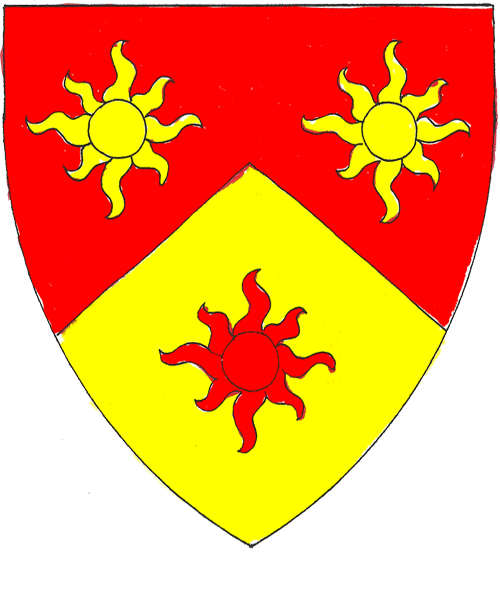 The arms of Evron Beaumaris the Gallowglass