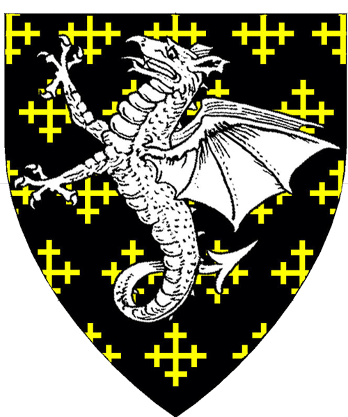 The arms of Fearghus Cochrane