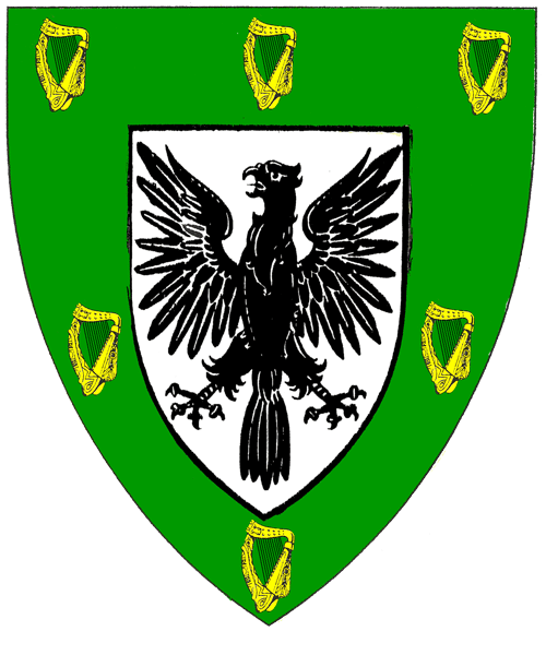 The arms of Fiachra Aiodhghean ó Muircheartaigh na hEoghanacht Locha Lein