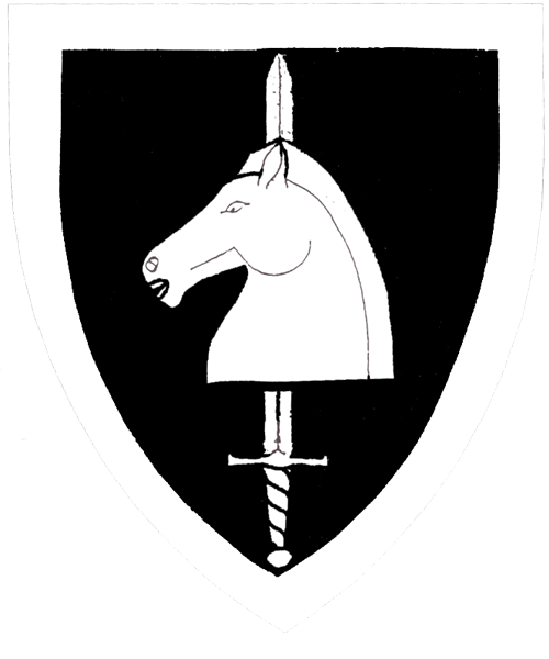The arms of Gareth Marcellus von Köln