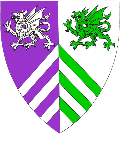 The arms of Geoffrey le Dragon