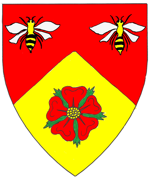 The arms of Godfrey Spelman of Hexham