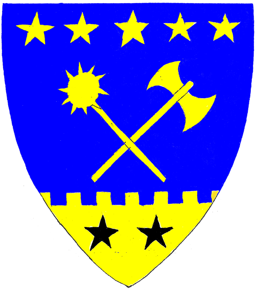 The arms of Gorlan of the Red Lands