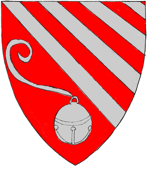 The arms of Gwendolyn du Faucon