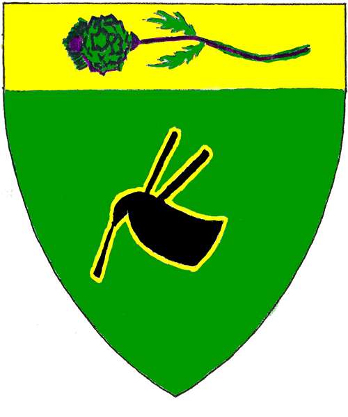 The arms of Jeosigh Padraig MacCruimein
