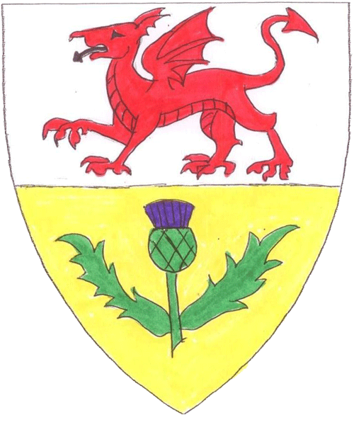 The arms of Juliana of Carreg Wen