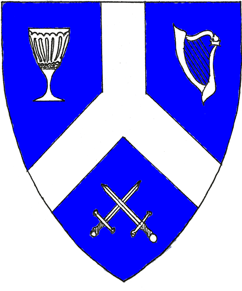 The arms of Justin de Courteney