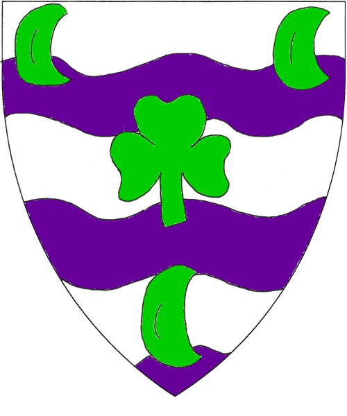 The arms of Kateline de Hawkesford